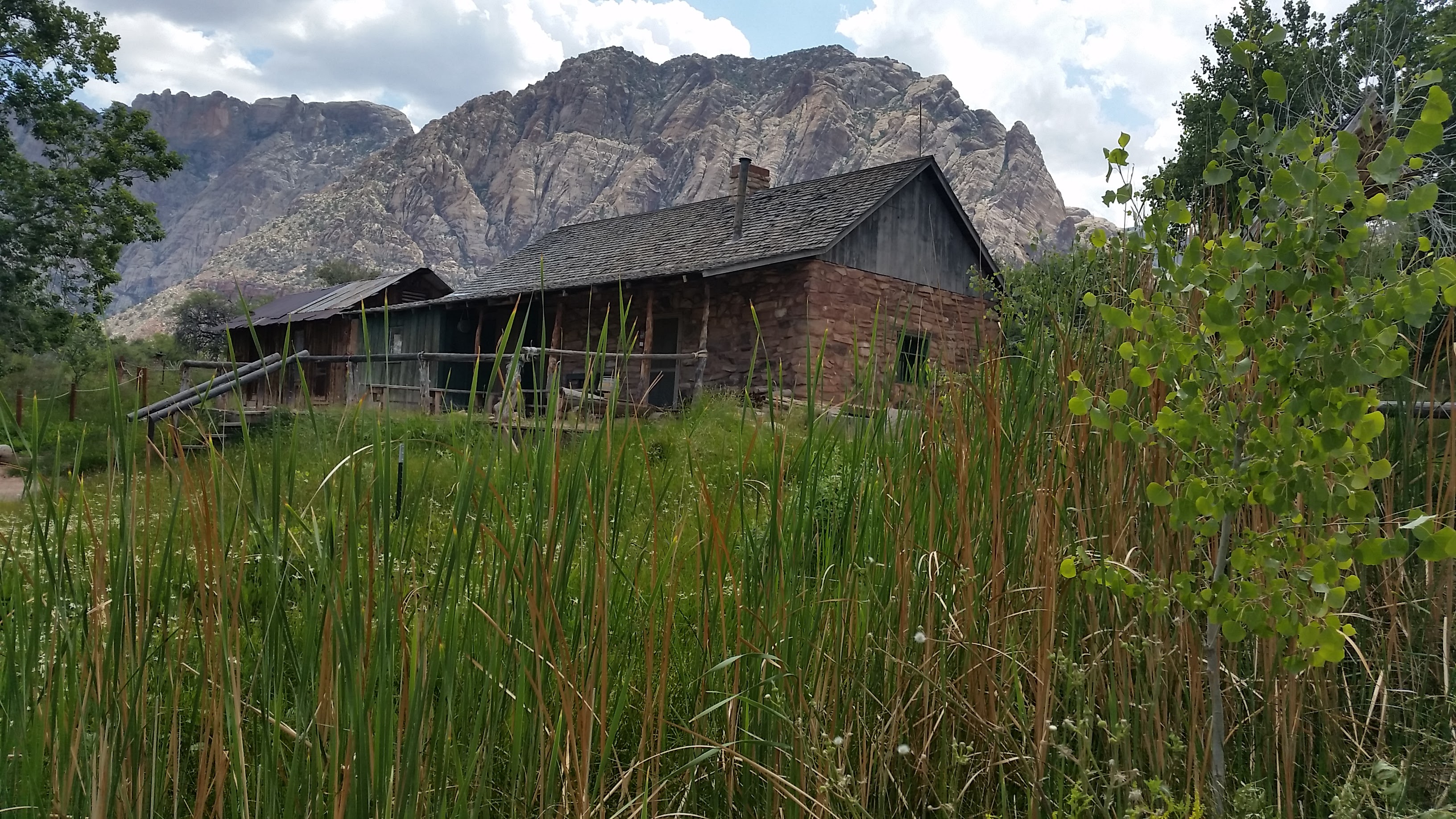Trail or canyon landscape at Spring Mountain Ranch